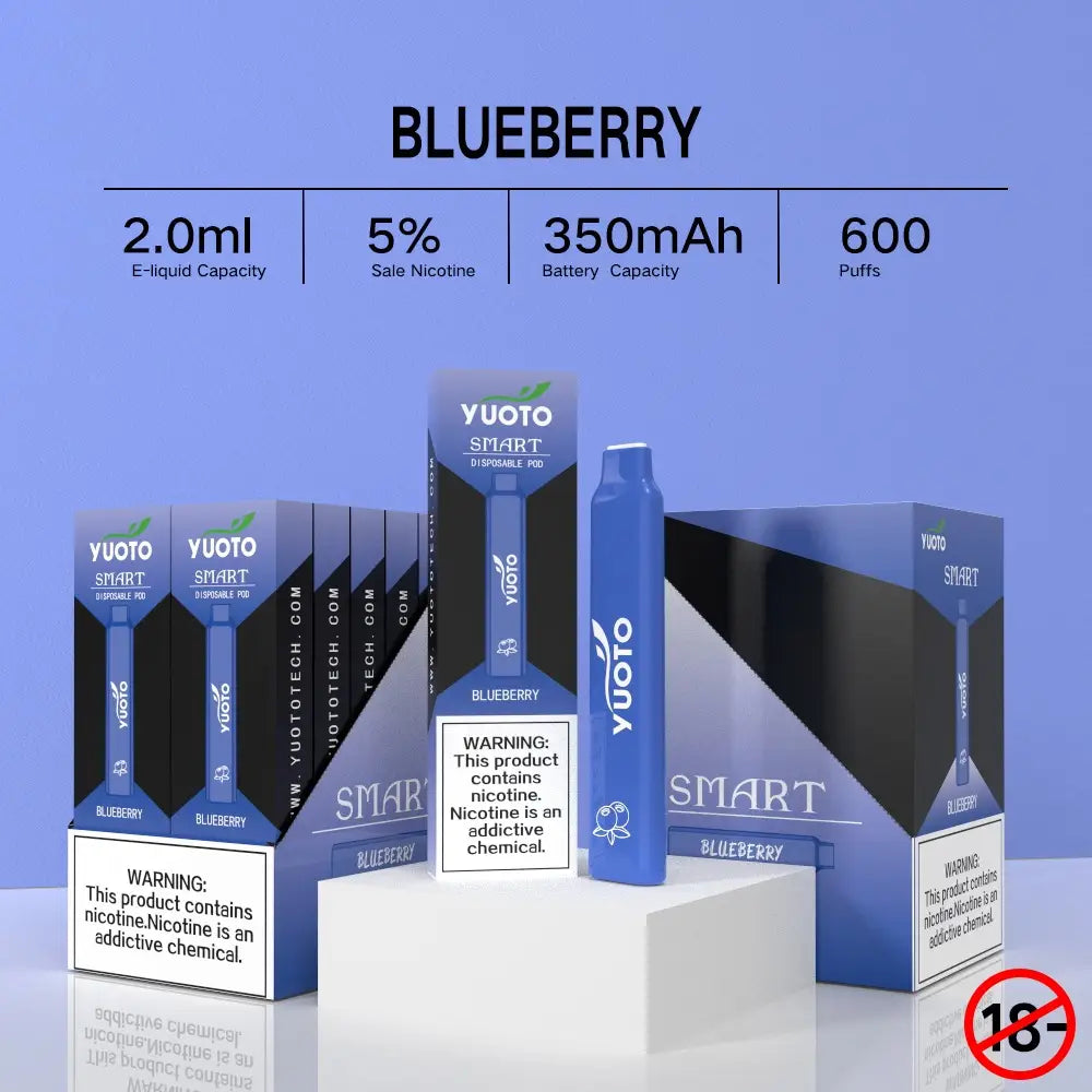 Upptäck Yuoto Smart Blueberry, en uppfriskande och fruktig e-juice som kommer att tillfredsställa dina smaklökar. Denna e-vätska kombinerar söta blåbär med en frisk mentol-touch för en läcker och kylig ånga. Yuoto Smart Blueberry är tillverkad av högkvalitativa ingredienser och har en jämn och stabil smakprofil. Prova Yuoto Smart Blueberry idag och upplev en autentisk smakupplevelse. Köp nu på Yuoto.nu och njut av snabb och enkel leverans.