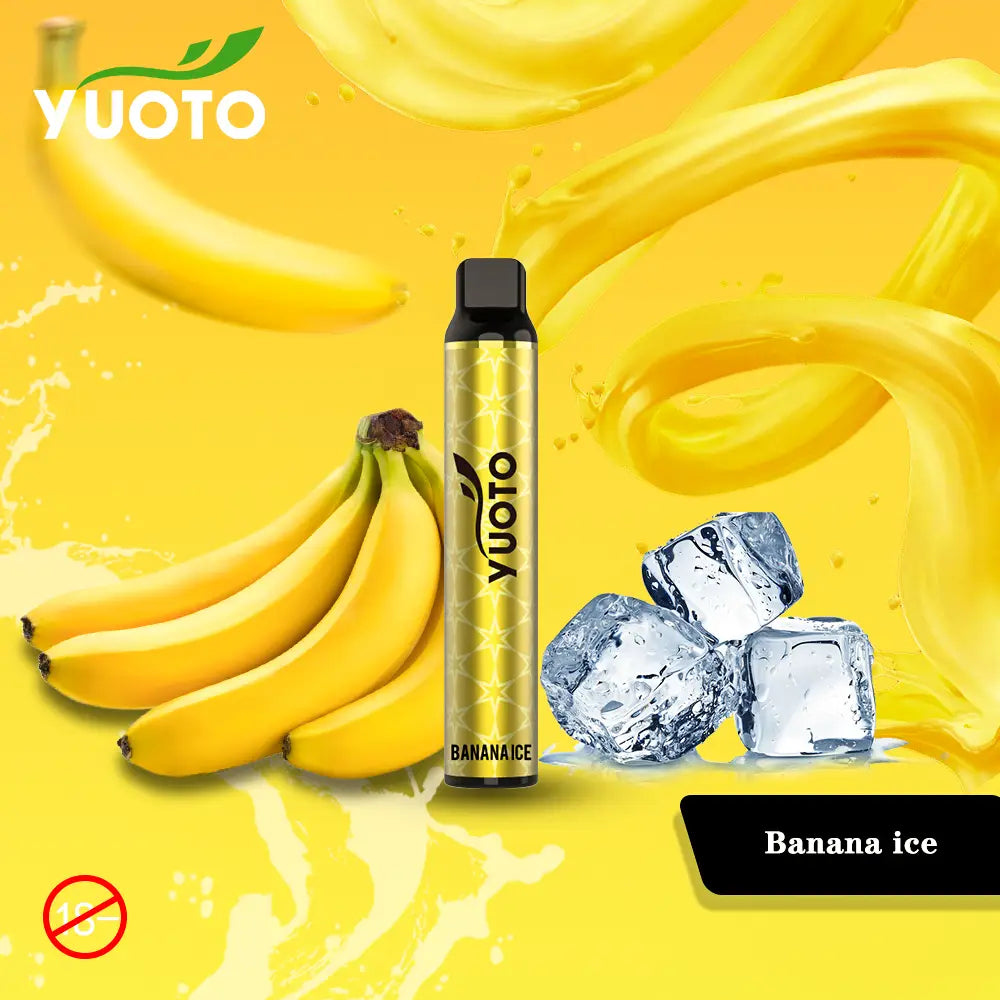 Yuoto Luscious Banana Ice - njut av en frisk och fruktig smakupplevelse med vår populära e-juice. Vår bananis blandning är en perfekt kombination av söt och krämig banan med en uppfriskande touch av is. Denna högkvalitativa e-juice är tillverkad av noggrant utvalda ingredienser för att ge dig en smakupplevelse utöver det vanliga. Vi på Yuoto är stolta över att erbjuda våra kunder högkvalitativa e-juicer till konkurrenskraftiga priser