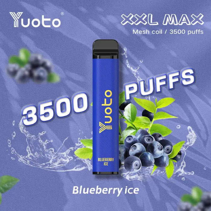 Ge dig själv en förfriskande paus med Yuoto XXL Max Blueberry Ice. Denna ljuvliga e-cigaretten ger en balanserad smak av söta blåbär och kylande is, perfekt för varma sommardagar. Det kraftfulla 1200mAh-batteriet garanterar en lång batteritid, så att du kan njuta av smaken hela dagen lång. Beställ din e-cigaretten idag och upplev smaken av sommaren med Yuoto XXL Max Blueberry Ice!