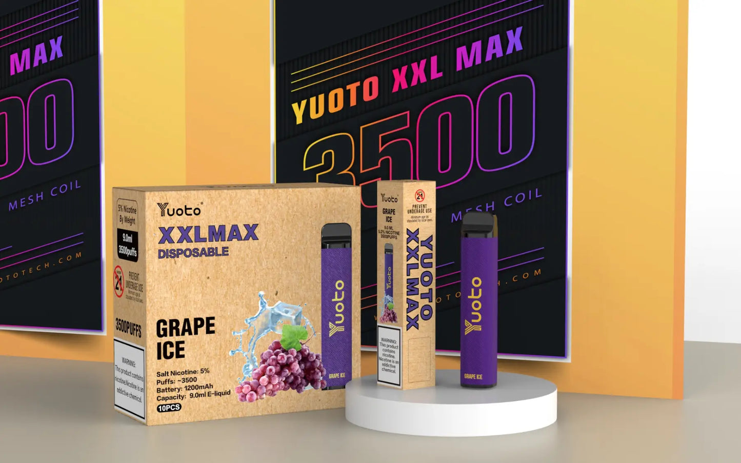 Upplev en intensiv och fruktig smakupplevelse med Yuoto XXL Max Grape Ice. Den ljuva smaken av druvor balanseras med en uppfriskande känsla av is, för en njutbar ångupplevelse varje gång. Prova det idag med din mechmod eller coil-kit!