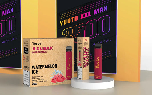 Få en söt och uppfriskande smakupplevelse med Yuoto XXL Max Watermelon Ice. Varje drag fylls med saftig vattenmelon och en svalkande känsla av is. Perfekt för dig som vill ha en smakupplevelse utöver det vanliga. Prova det idag!