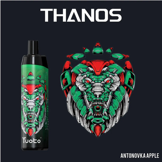 Thanos Antonovka Apple - Ge dina sinnen en episk smakresa! 🍏🌟 Njut av balansen mellan krämig sötma och uppfriskande syrlighet i varje ångmoln. Beställ din flaska Thanos Antonovka Apple idag och låt din vaping bli till en smakupplevelse utöver det vanliga!