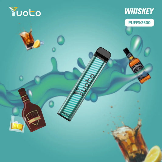 Yuoto XXL Whiskey - en smakupplevelse för finsmakare. Denna eleganta e-juice kombinerar den djupa och robusta smaken av äkta whiskey med en touch av karamell och ekfat. Varje ånga tar dig med på en resa till en mysig whiskybar, där varje droppe av denna läckra vape-juice förtrollar dina smaklökar. Utforska Yuoto XXL Whiskey och låt dig omslutas av den förföriska och sofistikerade smaken av äkta whiskey.