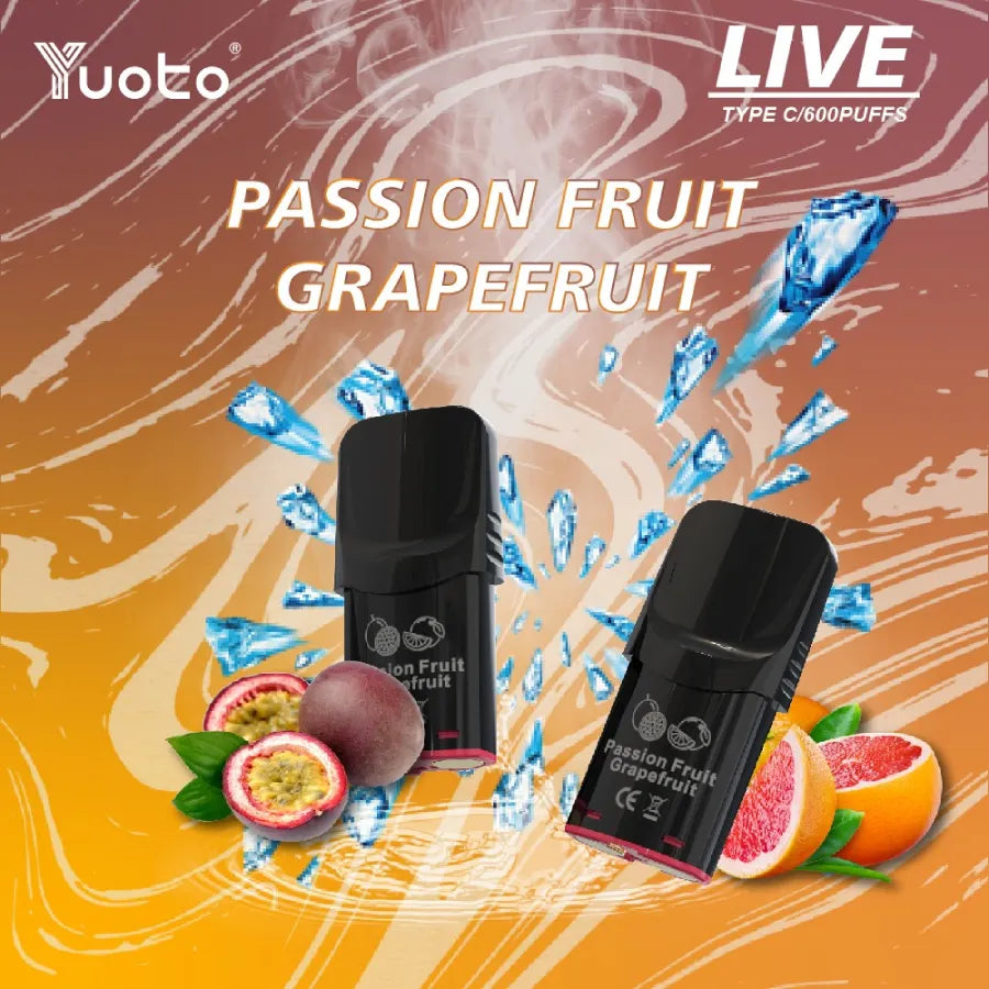 Live Pod Passionfruit Grapefruit (3stk)